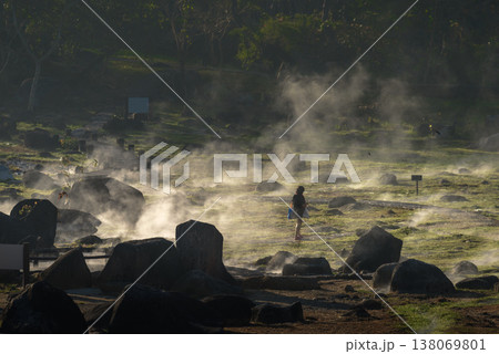 On-sen of Thailand,Fang Hot Spring at National Park in Chiang Mai,Thailand. On-sen of Thailand,Fang Hot Spring at National Park in Chiang Mai,Thailand. 138069801