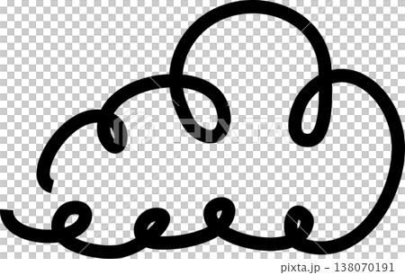 Clouds icon collection. Doodle bold line 138070191