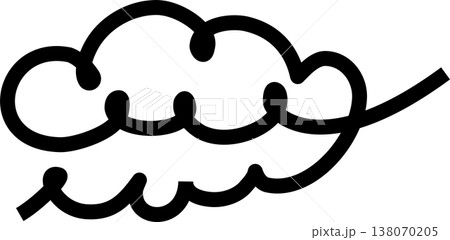 Clouds icon collection. Doodle bold line 138070205