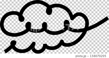 Clouds icon collection. Doodle bold line 138070205