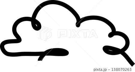 Clouds icon collection. Doodle bold line 138070263