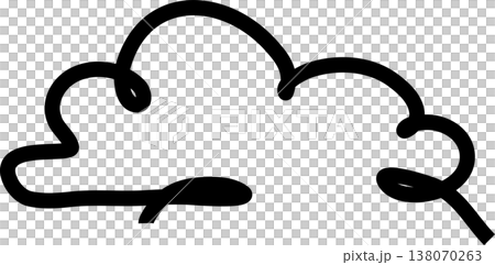 Clouds icon collection. Doodle bold line 138070263