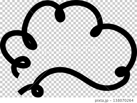 Clouds icon collection. Doodle bold line 138070264