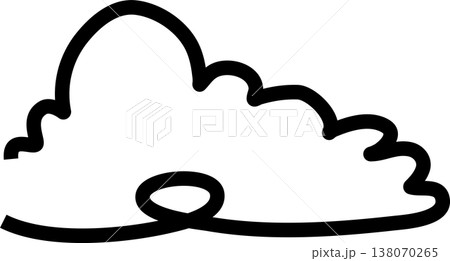 Clouds icon collection. Doodle bold line 138070265