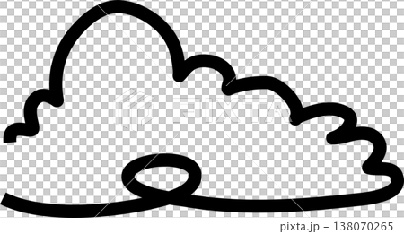 Clouds icon collection. Doodle bold line 138070265