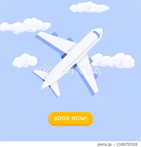 Online booking ticked. Buy Ticket Online. Traveling on airplane, planning a summer vacation, tourism and journey objects and passenger luggage. 138070588