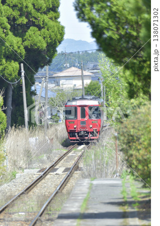 豊肥本線　キハ185系　九州横断特急　市ノ川駅より 138071302