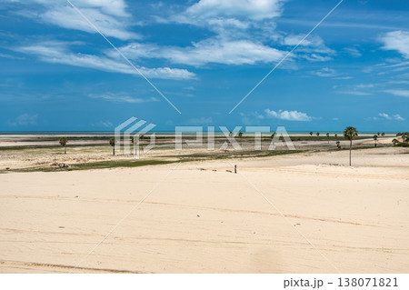 Road trip on the dunes of Love Island, Ilha do Amor at Camocim, Ceara, Brazil. Near Jericoaccoara 138071821