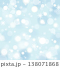 水色のキラキラ背景　スクエア 138071868