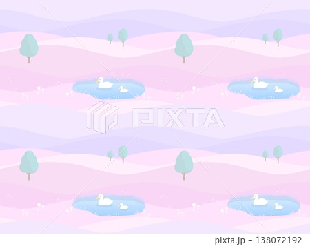 風景のシームレスパターン　B 138072192