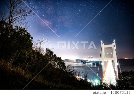 天空の川、地上の橋。二つの架け橋の出会い 天空の川、地上の橋。二つの架け橋の出会い 138073135
