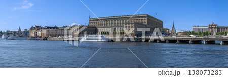 Skeppsbron with kings palace in Stockholm 138073283
