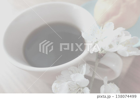 春のおやつタイム_背景素材 春のおやつタイム_背景素材 138074499