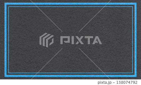 Textured black paper background with bright blue double frame border and copy space for banner, presentation, template Textured black paper background with bright blue double frame border and copy space for banner, presentation, template 138074792