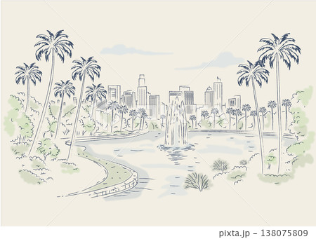 Echo Park Lake  138075809