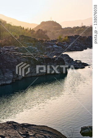 【美濃田の淵】吉野川(徳島県東みよし町) 【美濃田の淵】吉野川(徳島県東みよし町) 138076038
