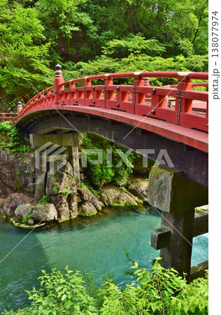 日光二荒山神社 神橋 夏景 日光二荒山神社 神橋 夏景 138077974