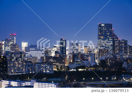 仙台市全景の夜景 仙台市全景の夜景 138079513