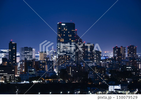 仙台市全景の夜景 仙台市全景の夜景 138079529