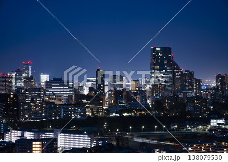 仙台市全景の夜景 138079530