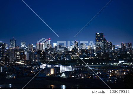仙台市全景の夜景 仙台市全景の夜景 138079532