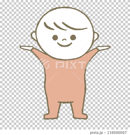 喜ぶ赤ちゃん ピンク 喜ぶ赤ちゃん ピンク 138080087