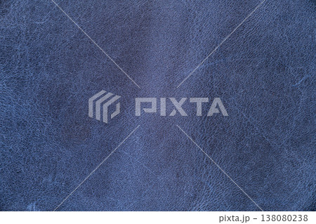 blue leather texture closeup 138080238