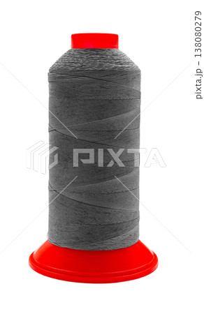 spool of colored thread on a white isolated background 138080279