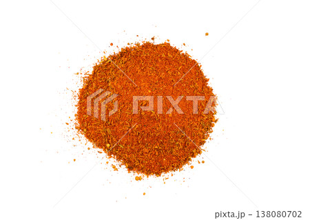 Cajun seasoning spices pile isolated on white background 138080702