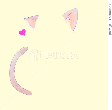 猫耳としっぽ 茶色 猫耳としっぽ 茶色 138080834