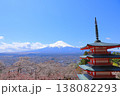 山梨県 新倉山浅間神社 忠霊塔 富士山と桜 2025 春 138082293
