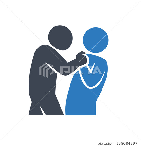 Physical Aggression and Confrontation Icon Physical Aggression and Confrontation Icon 138084597