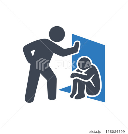 Isolation and Emotional Cornering Icon Isolation and Emotional Cornering Icon 138084599