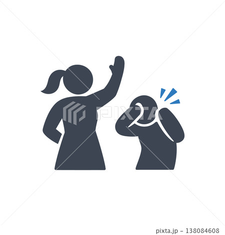 Verbal Threat and Intimidation Icon Verbal Threat and Intimidation Icon 138084608