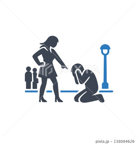 Public Humiliation and Dominance Icon 138084626