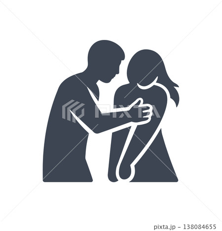 Forced Physical Contact Icon Forced Physical Contact Icon 138084655