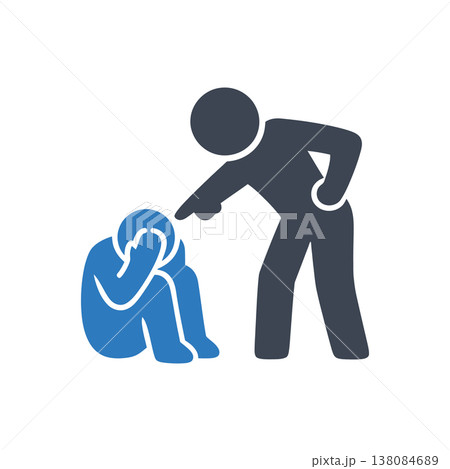 Verbal Shaming and Victimization Icon Verbal Shaming and Victimization Icon 138084689