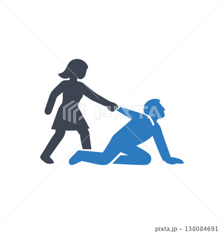 Forced Compliance and Dragging Icon Forced Compliance and Dragging Icon 138084691