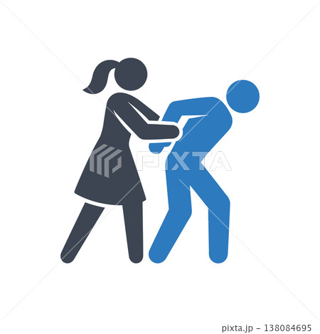 Physical Restraint and Abduction Icon Physical Restraint and Abduction Icon 138084695