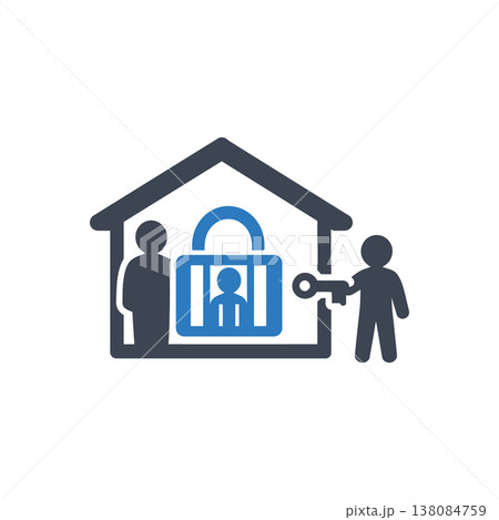 Domestic Imprisonment Access Control Icon Domestic Imprisonment Access Control Icon 138084759