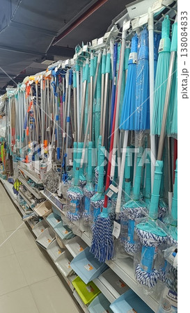 Noida , india - picture of floor cleaning mops DLF shopping mall in noida sec -18 march 15 2026 138084833