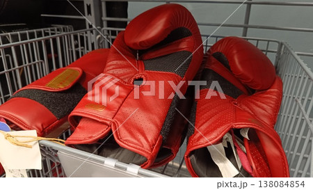 Noida , india - picture of boxing gloves DLF mall in noida sec -18 march 15 2026 Noida , india - picture of boxing gloves DLF mall in noida sec -18 march 15 2026 138084854