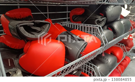 Noida , india - picture of boxing gloves DLF mall in noida sec -18 march 15 2026 138084855