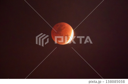 Lunar eclipse in Phuket, Thailand, march 3, 2026 138085038