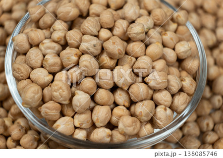 Healthy vegan protein source dry chickpeas. Healthy vegan protein source dry chickpeas. 138085746