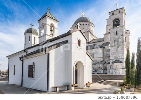 View of the Serbian Orthodox Church in Podgorica Montenegro 138087596