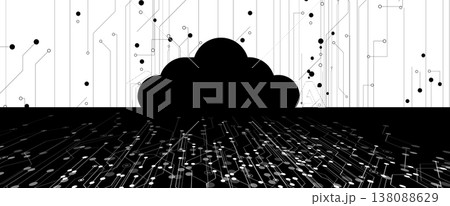 Cloud smart concept technology innovation background and network security Cloud smart concept technology innovation background and network security 138088629