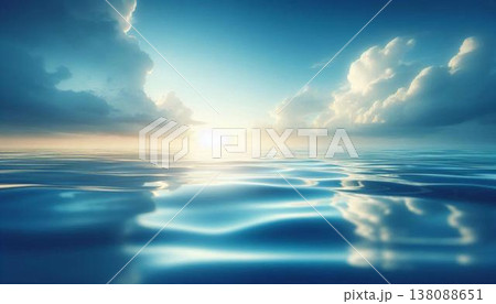 dramatic sky with clouds and sun 138088651