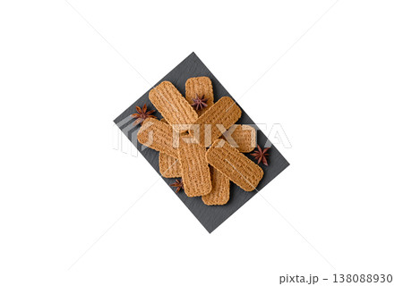 Caramel biscuit cookies, or shortbread, are a healthy breakfast food. Biscuit cookies Caramel biscuit cookies, or shortbread, are a healthy breakfast food. Biscuit cookies 138088930
