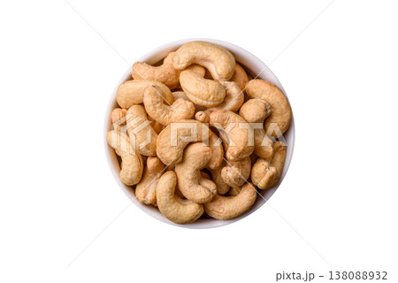 Roasted or raw cashew make a savory snack for a healthy, filling meal. Cashew nuts 138088932